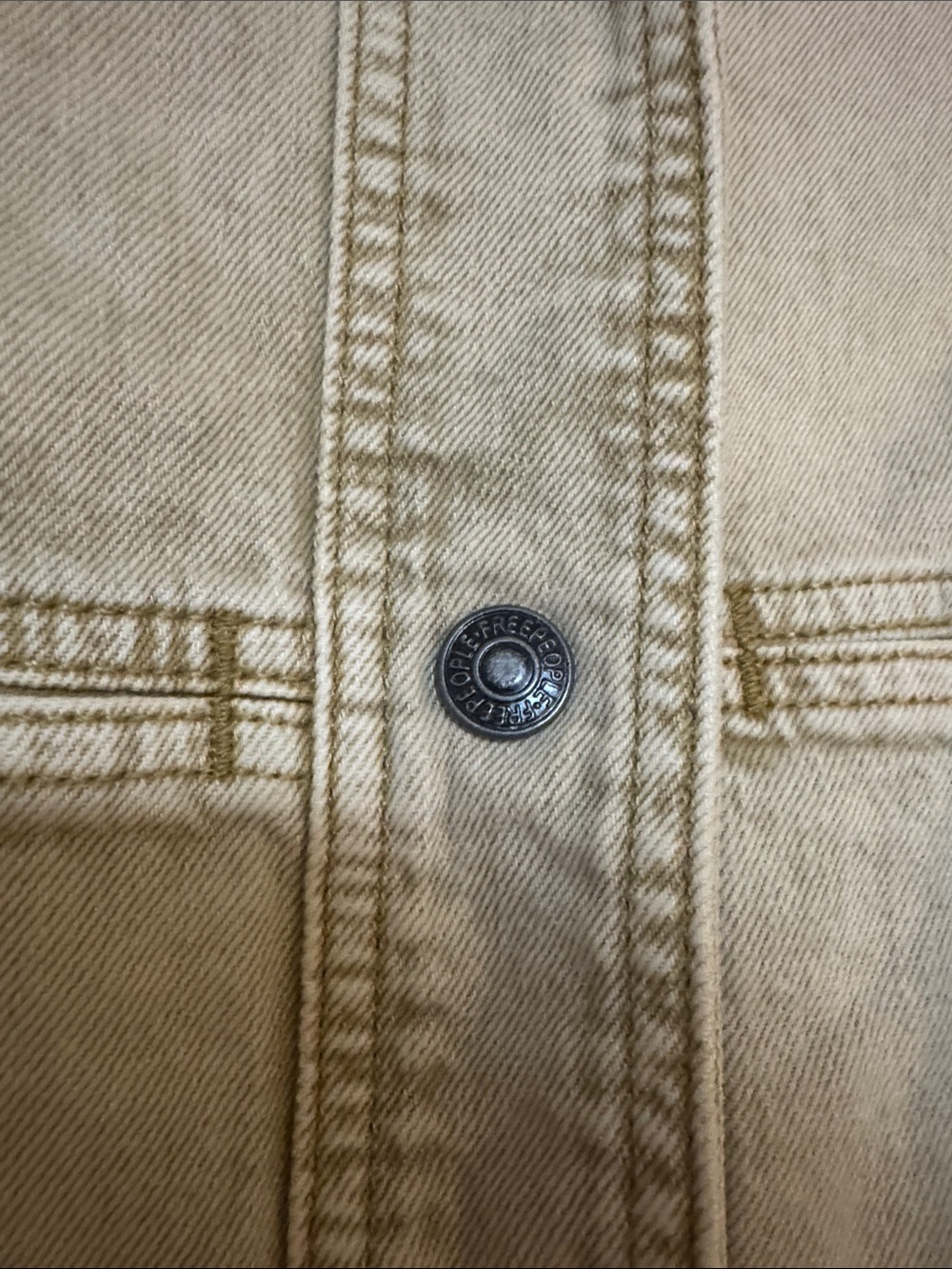Free people cropped jean jacket - Picture 5 of 8